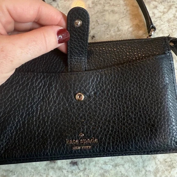 Kate Spade Textured Black Crossbody Bag - Picture 4 of 11